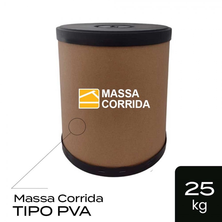Massa Corrida PVA - Barrica 25kg - Uso Interno BruColor