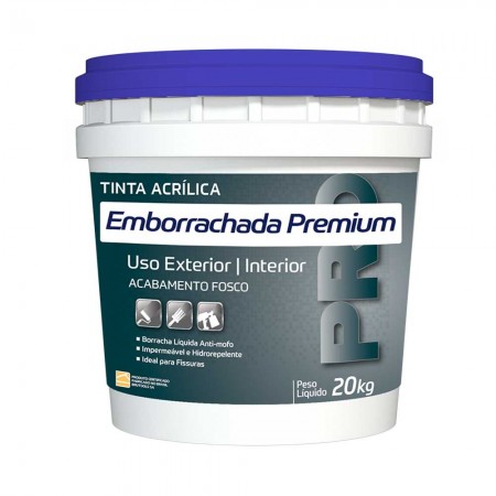 Tinta Emborrachada - 20kg - Cores Especiais Premium Acrílica BruColor