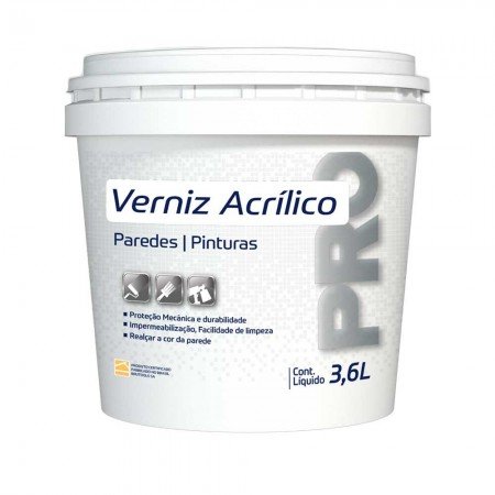 Verniz p/ Acabamento e Proteção de Cimento Queimado - 3,6L - Acrílico Fosco BruColor