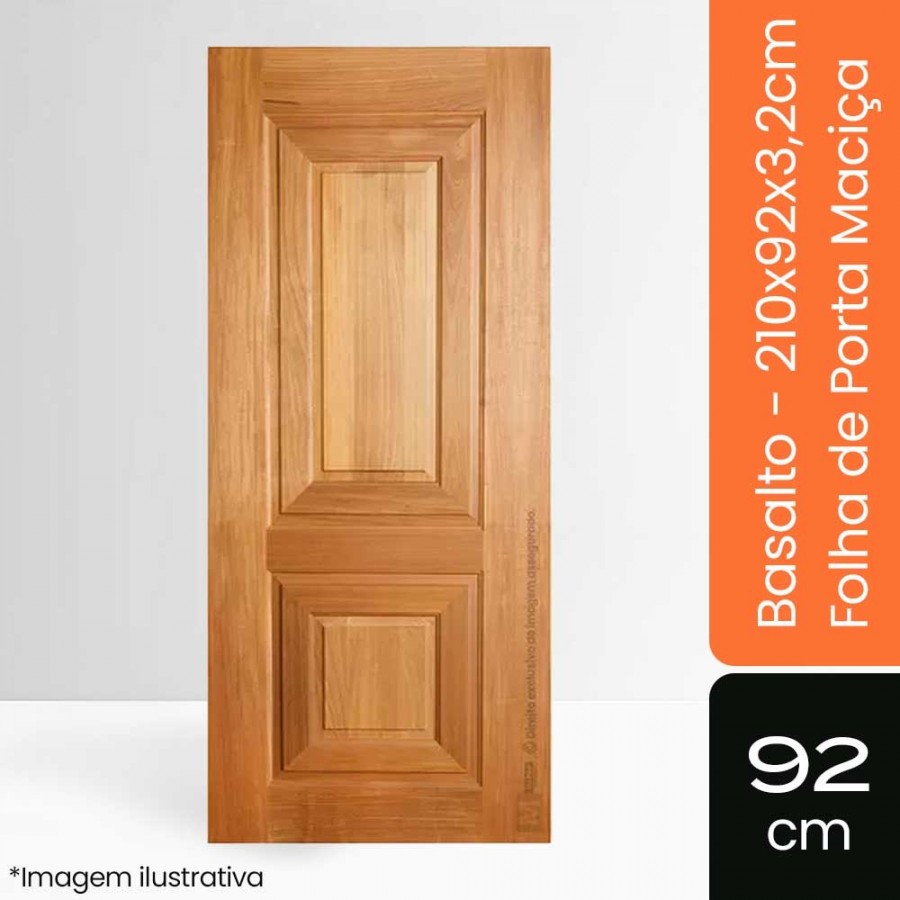 Porta Maciça Basalto - 210x92x3,2cm - Tauari Natural Mapaf