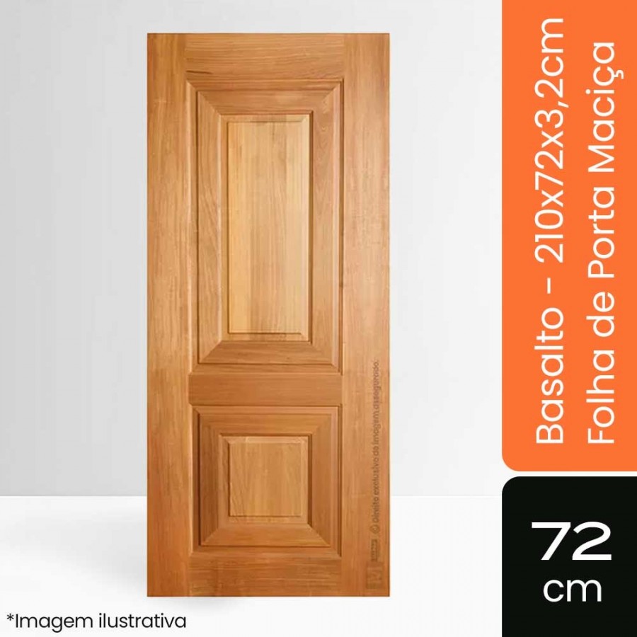Porta Maciça Basalto - 210x72x3,2cm - Tauari Natural Mapaf
