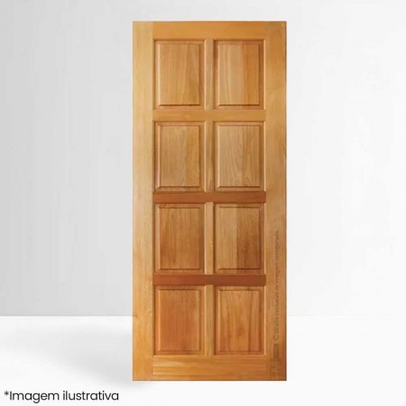 Porta Maciça PV08 - 210x92x3cm - Tauari Natural Mapaf