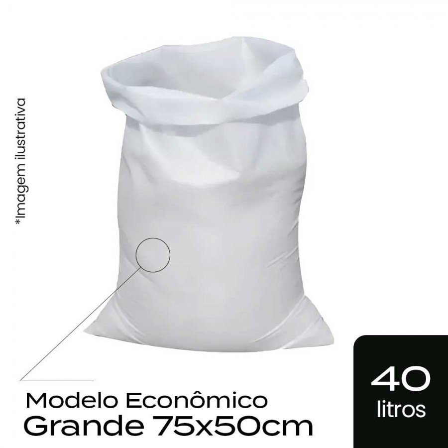 Saco de Ráfia p/ Entulho Grande - 75x50cm (Econômico) - Cst.Marcas