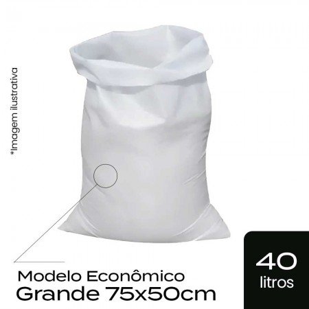 Saco de Ráfia p/ Entulho Grande - 75x50cm (Econômico) - Cst.Marcas