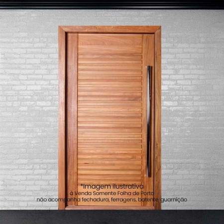Porta Maciça Suiça - 210x92x3,2cm - Tauari Natural Mapaf