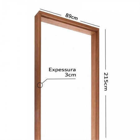 Porta Montada Veneza - 215x89x14cm - Direita Tauari Natural Mapaf