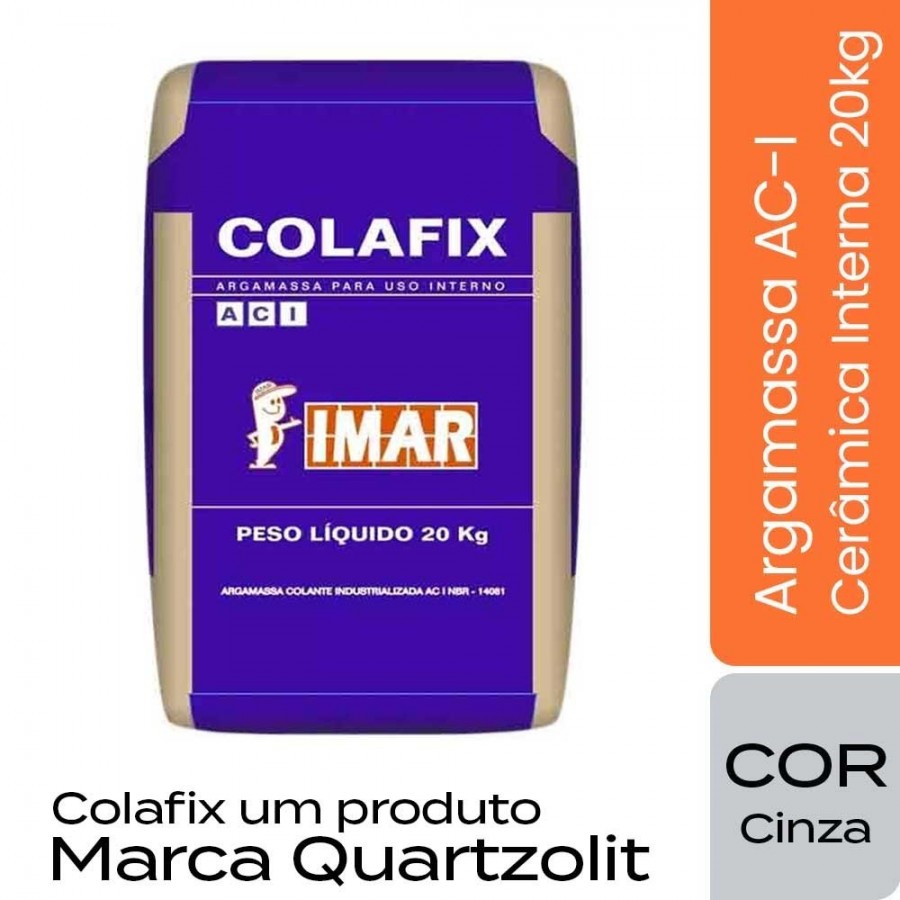Argamassa AC-I Cerâmicas Interna - 20kg - Cinza - Quartzolit Imar