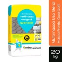 Multi Massa Multiuso Pronta - 20KG - Cinza - Quartzolit