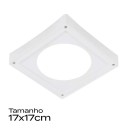 Suporte de Sobrepor de 17cm p/ Painel Infinity Quadrado - Modelo 24W
