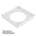 Suporte de Sobrepor de 17cm p/ Painel Infinity Quadrado - Modelo 24W