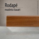 Rodapé Madeira Maciça 7,0cm - 220x7,0x1,3cm - Tauari Natural Mapaf