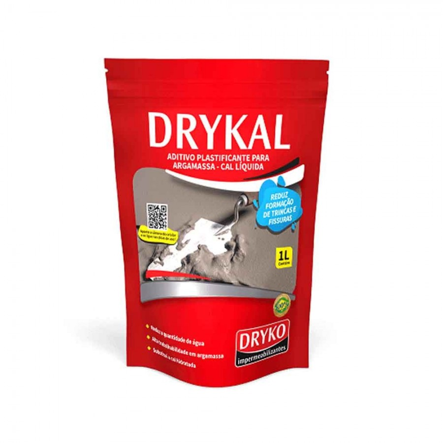 Aditivo Plastificante Drykal - 1L POUCH - Dryko Item Similar Ao Vedalit