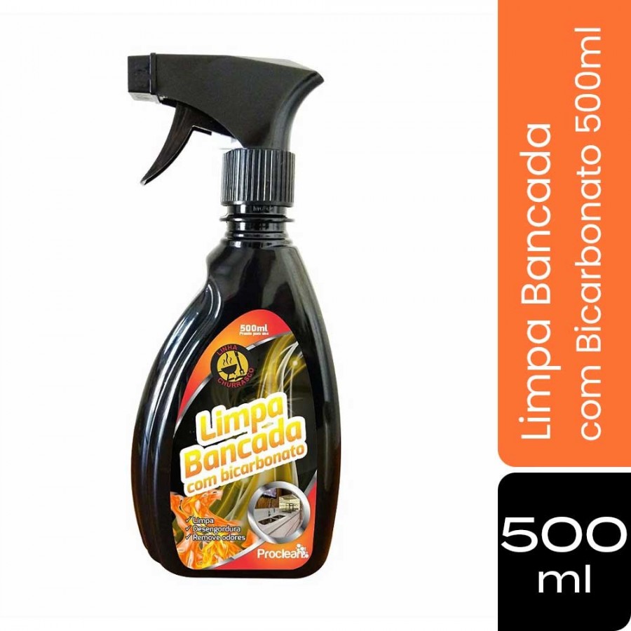 Limpa Bancadas - 500ml - Limpeza Profunda e Antibactericida ProClean Limpa Bancadas - 500ml - Limpeza Profunda e Antibactericida ProClean