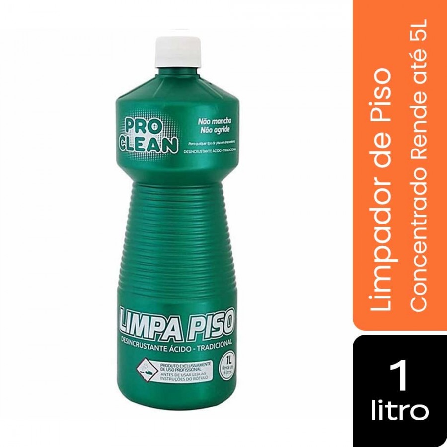 Limpa Pisos - 1 Litro - Limpador Concentrado de Alta Performance - ProClean