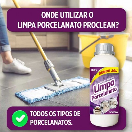 Limpa Porcelanato - 5 Litros - Limpador Concentrado de Alta Performance - ProClean