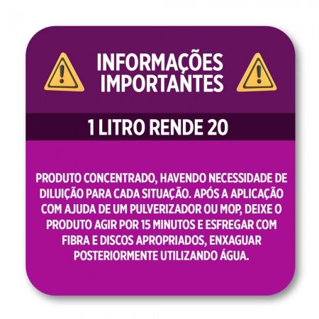 Limpa Porcelanato - 5 Litros - Limpador Concentrado de Alta Performance - ProClean