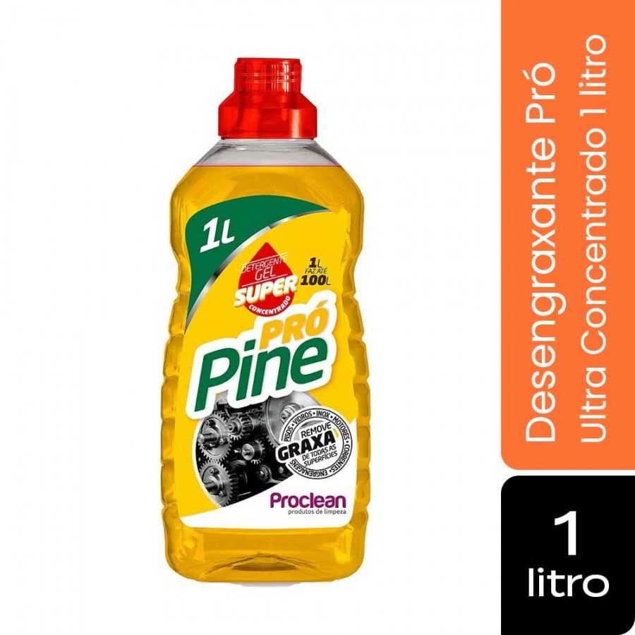 Desengraxante Pró - 1 Litro - Limpador Ultra Concentrado de Alta Performance - ProClean