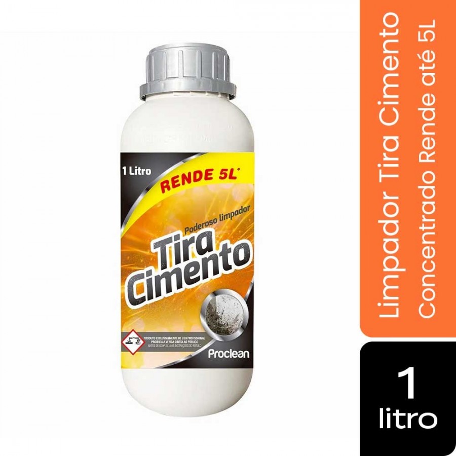 Tira Cimento - 1 Litro - Limpador Concentrado de Alta Performance - ProClean