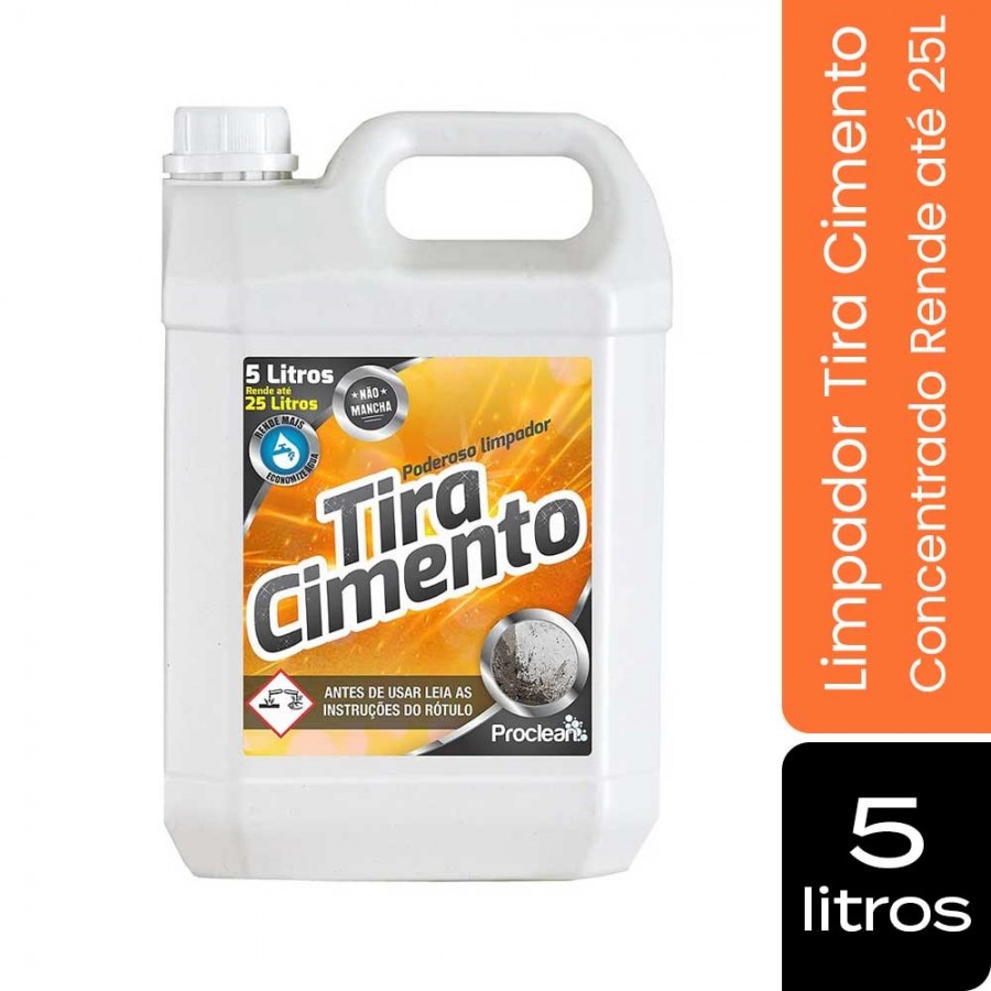 Tira Cimento - 5 Litros - Limpador Concentrado de Alta Performance - ProClean