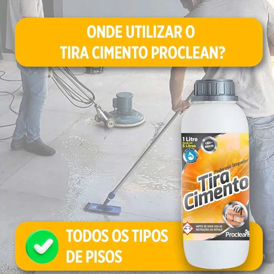 Tira Cimento - 5 Litros - Limpador Concentrado de Alta Performance ...