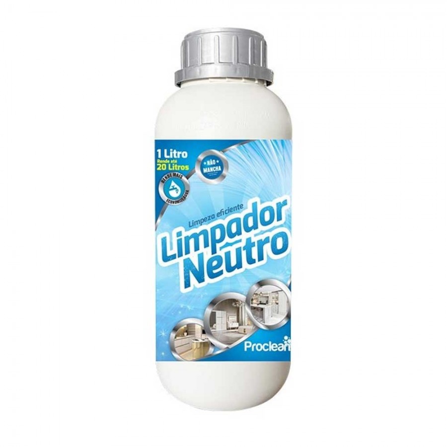 Limpador Neutro Especial Multiuso - 1 Litro - Limpador Concentrado de Alta Performance - ProClean