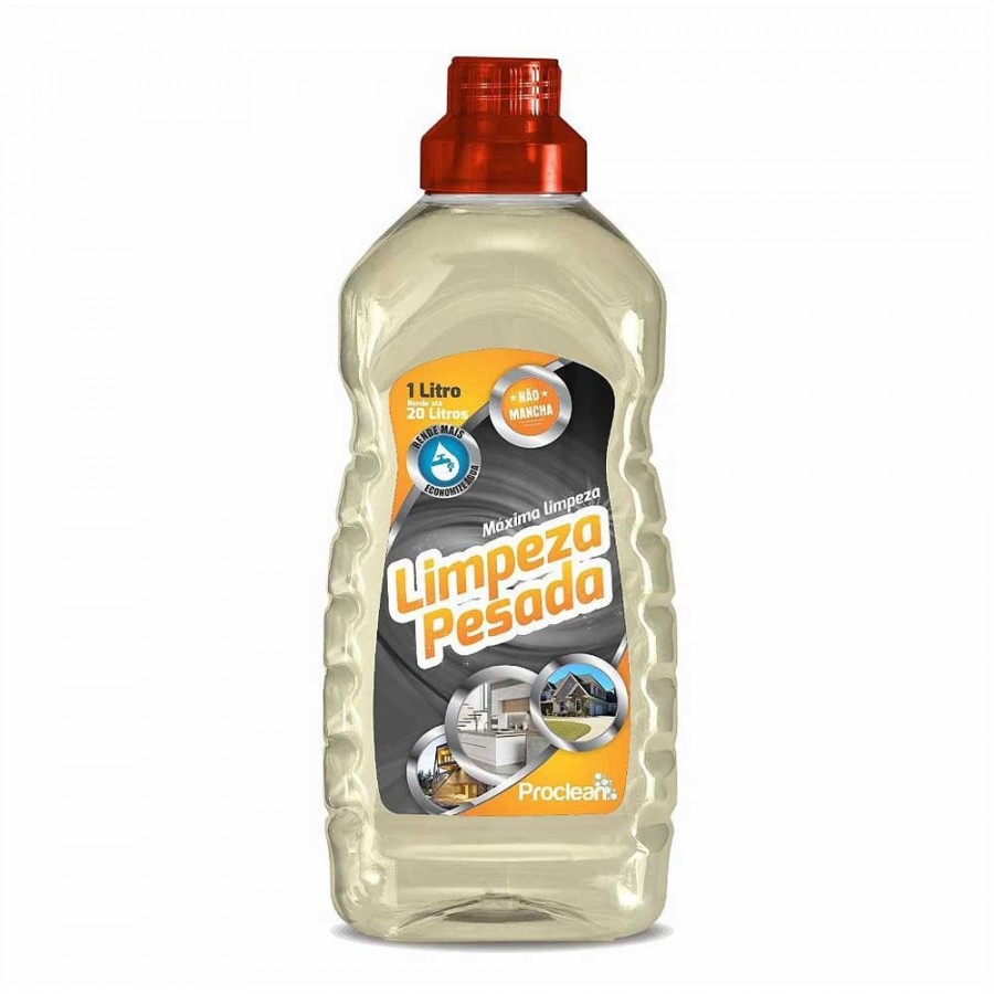 Limpeza Pesada - 1 Litro - Limpador Concentrado de Alta Performance - ProClean