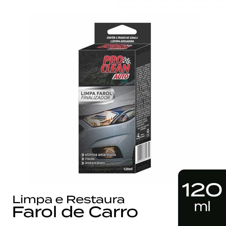 Limpa Farol de Carro em Spray - 120ml - Remove Embaçamento ProClean