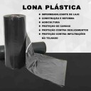 Lona Plástica por Metro - 400cm - Média 40micras - Cor Preta Plasitap