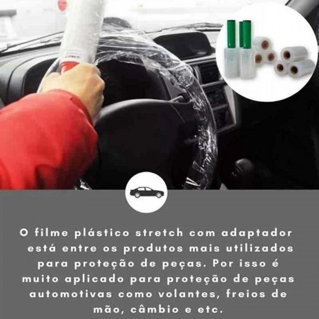 Embalatudo Filme Stretch Mini c/ Cabo 10cm x 120m - Embalatudo - Plasitap