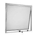 Janela Maxim-Ar 60x60x2,5cm - Alumínio Brilhante - Sem Grade - Básica Ecosul