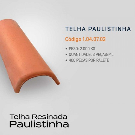 Telha Cerâmica Paulistinha Resinada - Realeza Gold Barrobello