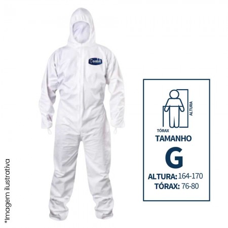 Macacão de Proteção Quimica Tamanho - G - Linha Premium Imbat