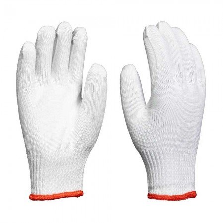 Luva de Helanca Branca 6 Fios - Linha Tricotada Premium Imbat