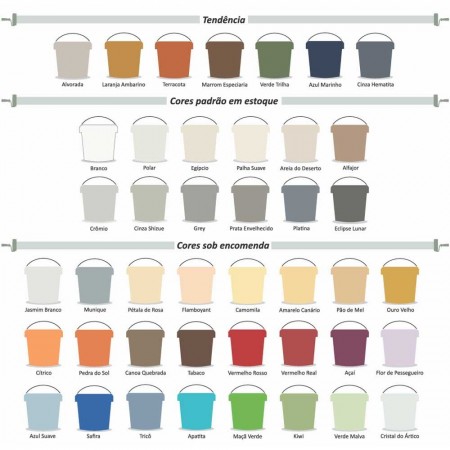 Tinta Emborrachada - 20kg - Cores Especiais Premium Acrílica BruColor