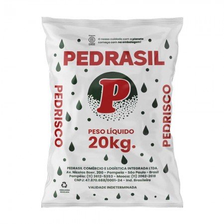 Pedra Tipo Brita 0 Lavada Saco 20kg - Tipo Pedrisco Pedrasil