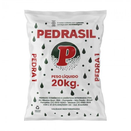 Pedra Tipo Brita 1 Lavada Saco 20kg - Pedrasil