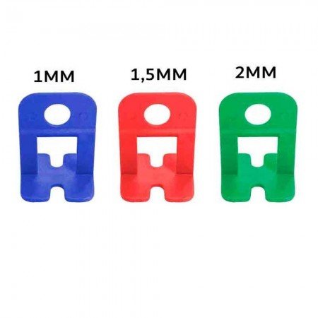 Espaçador Nivelador Slim 1MM - Pacote c/ 100 pçs - Ecolíder