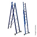 Escada Fibra de Vidro Tesoura Extensível - 2,50x4,40m - 8x14 Degraus WBertolo