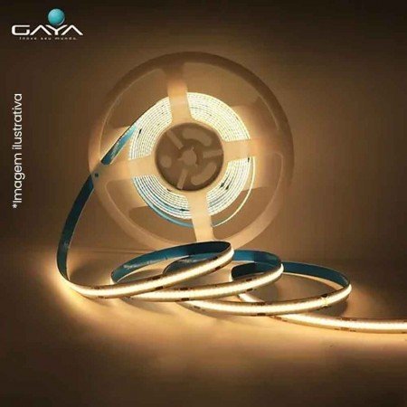 Fita LED COB - 5 Metros - 9W IP20 12V - 3.000K - Gaya Ref 1133