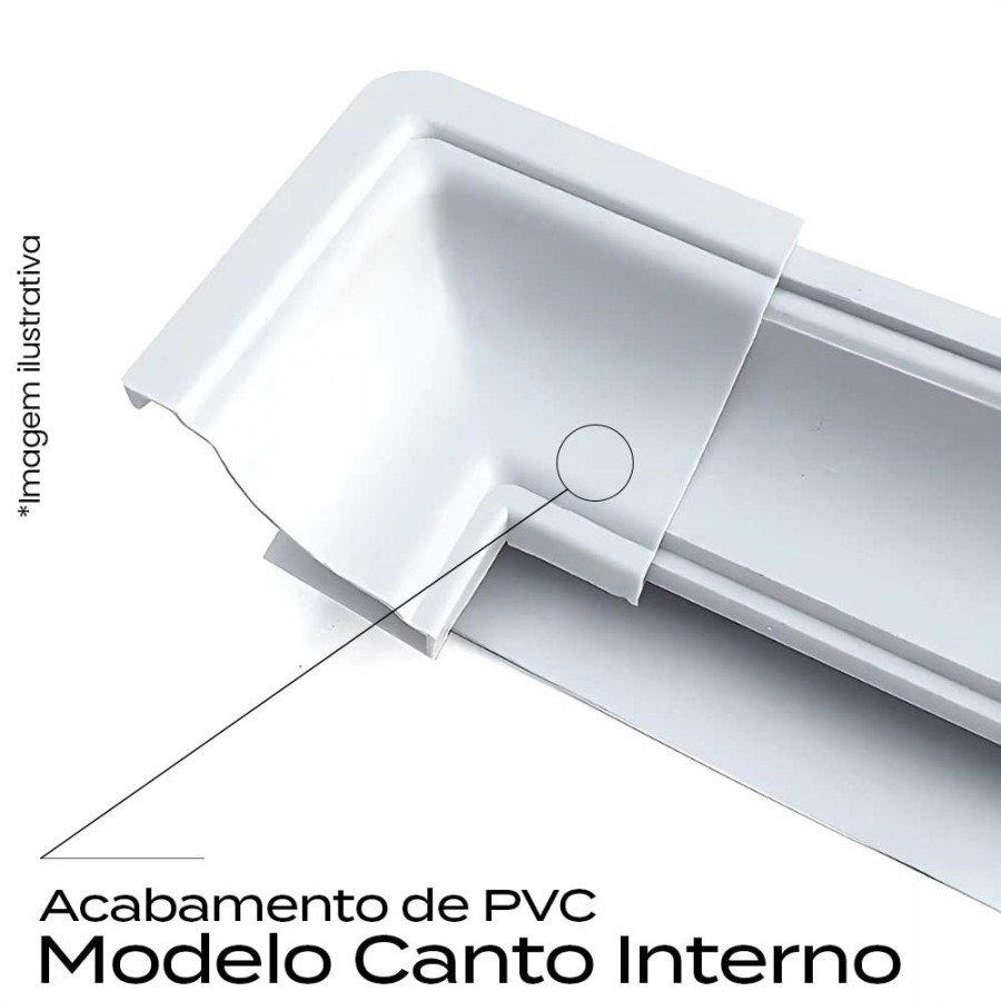 Acabamento Canto Interno C/4un - 4,1x4,1x2,8cm - Branco Permatti