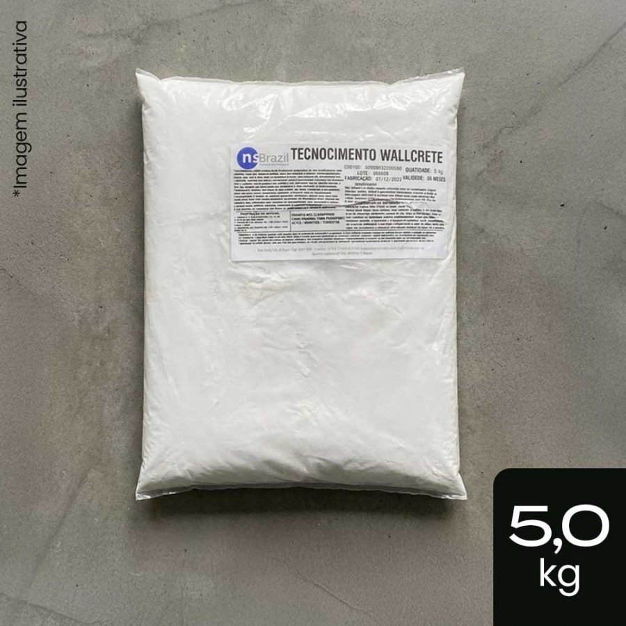 Tecnocimento Wallcrete 5kg - Branco Componente A - NS Brazil