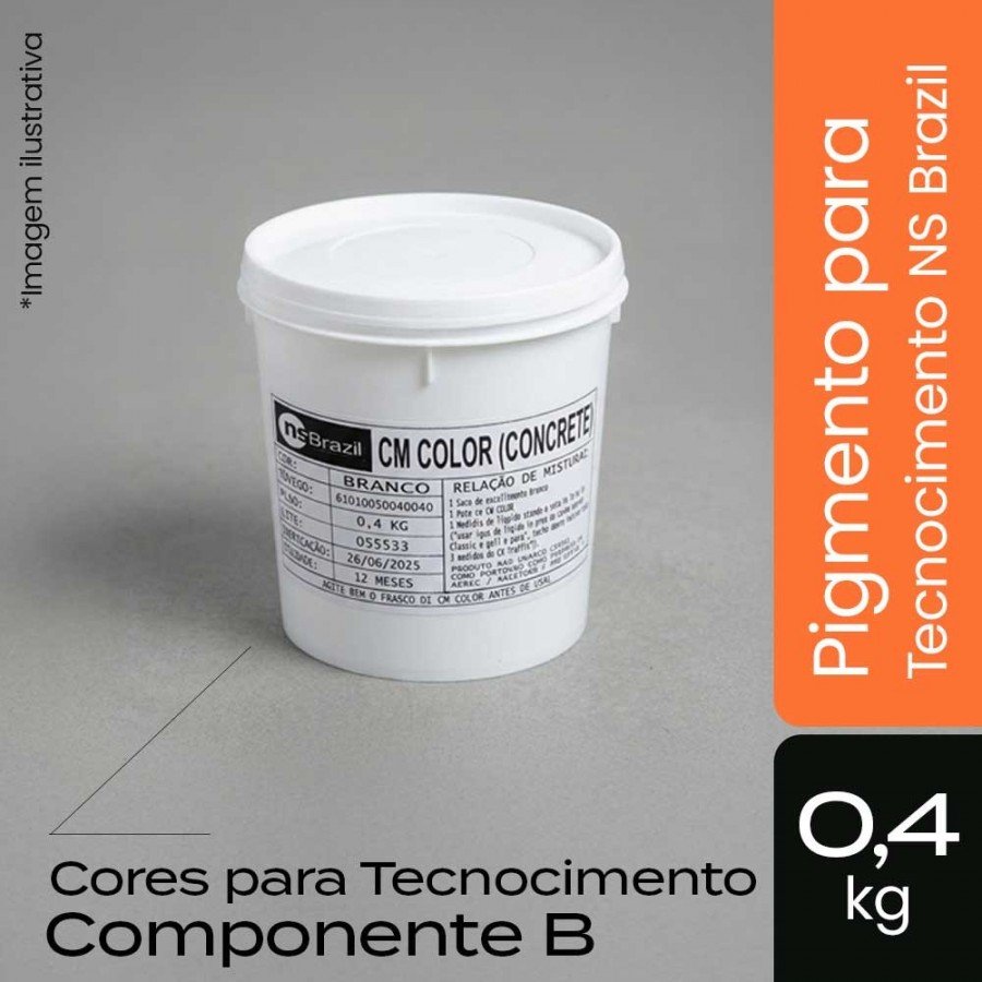 Tecnocimento CM Cores 400g - Pigmento Cores Componente B - NS Brasil