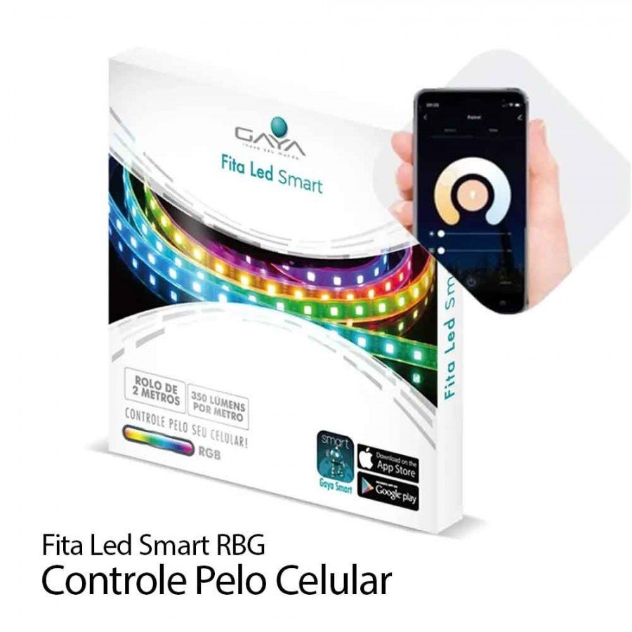 Fita LED RGB Smart WiFi - 2 Metros - 5W IP20 12V - CCT Inteligente Gaya Ref 9810