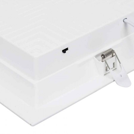 Painel LED CCT Recuado de Embutir Branco - 22cm 18W IP20 Bivolt - 3.000K a 6.000K - Gaya Ref 7670