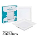Painel LED CCT Recuado de Embutir Branco - 40cm 36W IP20 Bivolt - 3.000K a 6.000K - Gaya Ref 7672