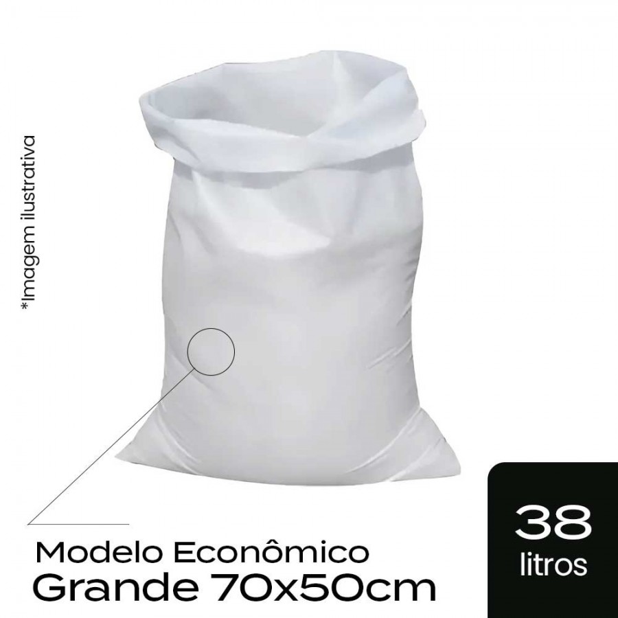 Saco de Ráfia p/ Entulho Grande - 70x50cm (Econômico) - Cst.Marcas