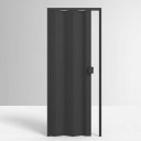 Porta Sanfonada de PVC - 210x72cm - Cor Preto Permatti