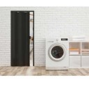 Porta Sanfonada de PVC - 210x72cm - Cor Preto Permatti