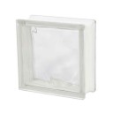 Bloco de Vidro Ondulado 19x19x8cm - Modelo CloudClear Seves Glass Block Importado Wave Incolor - Cst.Marcas