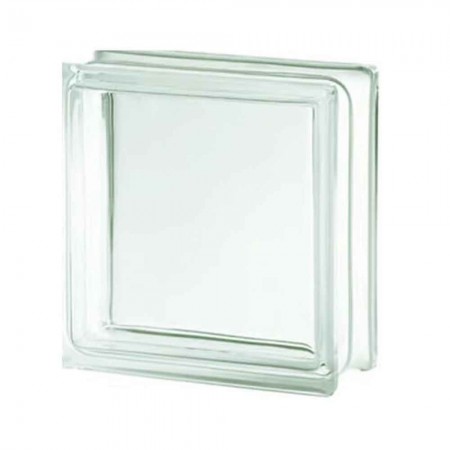 Bloco de Vidro Liso 19x19x8cm - Modelo Clear View Seves Glass Block Importado Incolor - Cst.Marcas